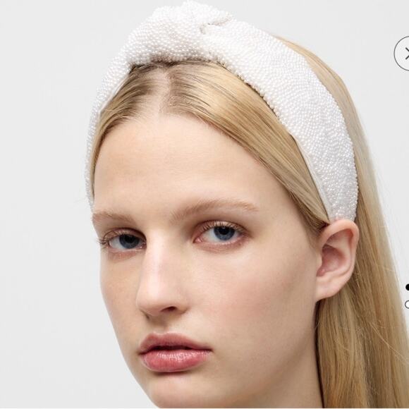 J. Crew Pearl Beaded knot headband - Picture 3 of 8